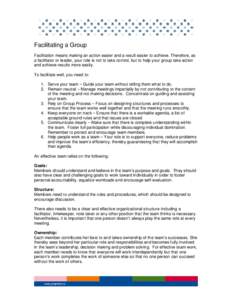 Microsoft Word - Facilitating a Group.doc