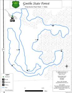 Goethe State Forest Watermelon Pond Trails ~7 Miles  [