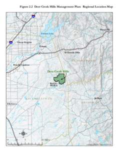 Figure 2.2 Deer Creek Hills Management Plan: Regional Location Map rk Pa 80