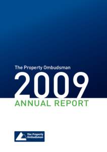 2009 The Property Ombudsman Annual Report  Contents
