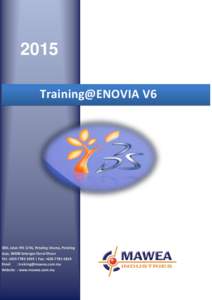 2015  Contents Training@ENOVIA V6