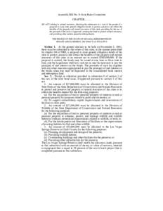 Assembly Bill No. 9–Joint Rules Committee CHAPTER[removed]AN ACT relating to natural resources; directing the submission to a vote of the people of a proposal to issue state general obligation bonds to protect, prese