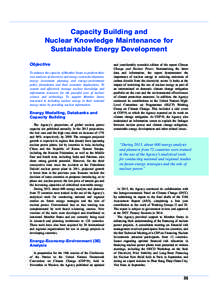 GC[removed]Capacity Building and Nuclear Knowledge Maintenance for Sustainable Energy Development