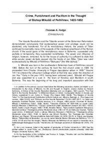 Protestant Reformation / Czech Republic / Protestantism / Revolutionaries / Hussite / Jan Žižka / Taborite / František Šmahel / Mikuláš / Hussites / Hussite Wars / Christianity