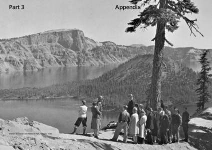 Part 3  Visitors at Crater Lake National Park, Oregon, 1938. Appendix