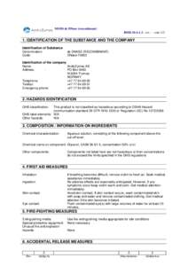 MSDS ds DNase (recombinant) BMBrev. - - sideIDENTIFICATION OF THE SUBSTANCE AND THE COMPANY Identification of Substance Denomination: