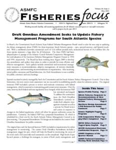 Fisheries focus ASMFC Atlantic States Marine Fisheries Commission  Volume 20, Issue 3