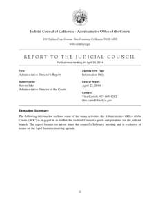 Report to the Judicial Council