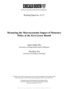Measuring the macroeconomic impact of monetary policy at the zero lower bound