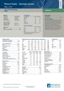 FACTSHEET  Pioneer Funds – Strategic Income May 2014 Class A EUR Non-Distributing Hedged