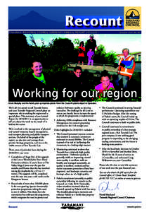 Recount TARANAKI REGIONAL COUNCIL SUMMARY ANNUAL REPORT[removed]October 2011 No. 82  Working for our region