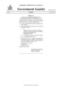 Barramundi / Darwin /  Northern Territory / Fisheries management / Berrimah /  Northern Territory / Goff Letts / Fish / Members of the Northern Territory Legislative Assembly / Willem Westra Van Holthe