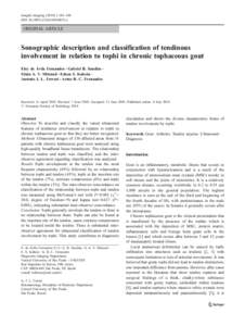 Insights Imaging[removed]:143–148 DOI[removed]s13244[removed]x ORIGINAL ARTICLE  Sonographic description and classification of tendinous