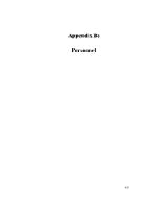 APPENDIX  Appendix B: Personnel  615
