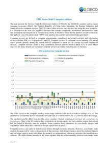 STRI Sector Brief: Computer services This note presents the Services Trade Restrictiveness Indices (STRIs) for the 34 OECD countries and six major emerging economies (Brazil, the People’s Republic of China, India, Indo