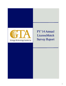 FY’14 Annual LicenseMatch Survey Report 1