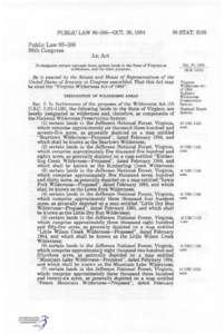 Conservation / 88th United States Congress / Wilderness Act / United States / Wilderness / National Wilderness Preservation System / Nez Perce National Forest / Frank Church—River of No Return Wilderness / Eastern Wilderness Act / Protected areas of the United States / George Washington and Jefferson National Forests / Geography of the United States