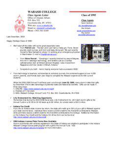 Council of Independent Colleges / Wabash College / John S. Hougham / Year of birth missing / Year of death missing / Wabash / Indiana State University / Tau Kappa Epsilon / North Central Association of Colleges and Schools / Indiana / Academia