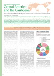 Region-Specific Activities and Initiatives  Central America and the Caribbean Toward Efficient and Effective Development Assistance with Consideration Given to Regional Integration and Cooperation