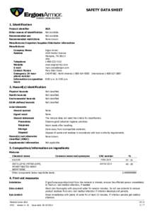 SAFETY DATA SHEET  1. Identification Product identifier  BGA