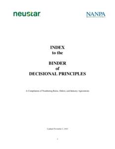 BINDER of DECISIONAL PRINCIPLES