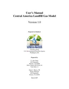 User’s Manual Central America Landfill Gas Model