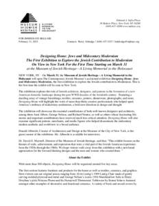 Edmond J. Safra Plaza 36 Battery Place, New York, NY4200 www.mjhnyc.org FOR IMMEDIATE RELEASE February 11, 2015