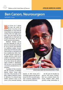 Gifted Hands: The Ben Carson Story / Carson / Neurosurgery / Conjoined twins / Medicine / Ben Carson / Kellogg Company