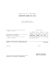 CERTIFICATION OF ENROLLMENT SUBSTITUTE SENATE BILL 5996 58th Legislature 2003 Regular Session