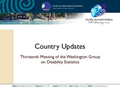 Population / Health / Convention on the Rights of Persons with Disabilities / New Zealand Agency for International Development / Pacific Islands Forum / Developmental disability / Oceania / Education / National Council on Disability Affairs / Disability rights / Disability / Educational psychology