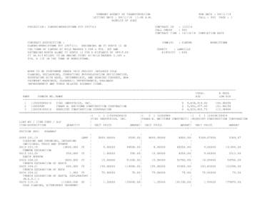 VERMONT AGENCY OF TRANSPORTATION LETTING DATE : [removed]:00 A.M. RESULTS OF BIDS PROJECT(S): ELMORE-MORRISTOWN STP[removed]CONTRACT DESCRIPTION :