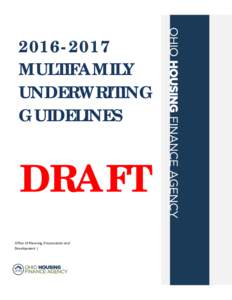 MULTIFAMILY UNDERWRITING GUIDELINES  DRAFT