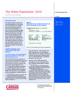 The White Population: 2010  Issued September[removed]Census Briefs C2010BR-05