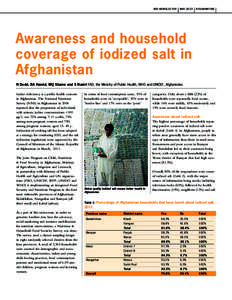 IDD NEWSLETTER  MAY 2013 AFGHANISTAN