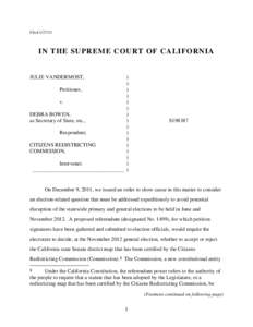 Filed[removed]IN THE SUPREME COURT OF CALIFORNIA JULIE VANDERMOST,