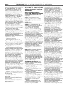 [removed]Federal Register / Vol. 75, No[removed]Thursday, July 22, [removed]Notices projects. These agreements, referred to as ‘‘project agreements’’ are written