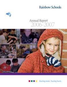 Annual Report[removed] 	 3 	 Message from the Chair of the Board 	 4 	 Message from the Director of Education