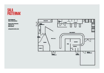 SALA PASTERNAK PASTERNAK Sala Alternativa Manel del PedroloVic