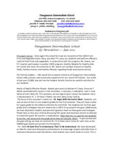 Dungannon Intermediate School  113 Fifth Avenue Dungannon, VA[removed]Telephone: [removed]FAX: [removed]Jennifer F. Meade, Principal