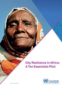 INTRODUCTION  City Resilience in Africa: A Ten Essentials Pilot  www.unisdr.org