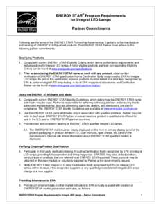 ENERGY STAR Integral LED Lamp Specification V 1 4