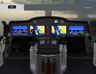 FRANÇAIS  Le poste de pilotage ARC Horizon®, incorporé au Bell 525 Relentless, fournit une connaissance de la situation sans précédent grâce à son tableau de bord nouvelle avionique tactile intégré et associé 