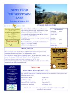 NEWS NEWS FROM FROM WHISKEYTOWN WHISKEYTOWNLAKE