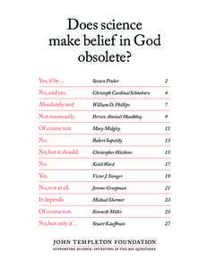 Does science make belief in God obsolete? Yes, if by…  Steven Pinker