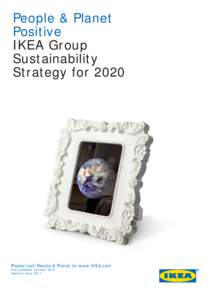 People & Planet Positive IKEA Group Sustainability Strategy for 2020