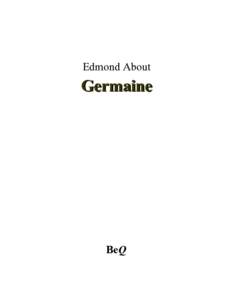 Edmond About  Germaine BeQ
