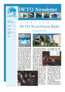 IWTO Newsletter I.W.T.O. E D I T I O N INSIDE THIS ISSUE: