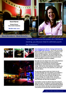 Sarah Byrne Mosaic Events York, North Yorkshire Member since: 2010  Real Members. Real Results.