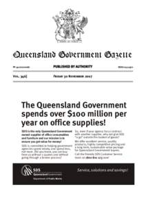 QueenslandGovernment Government Gazette Queensland Gazette PP[removed]