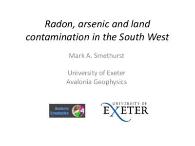 Physics / Soil contamination / Radon / Building biology / Radium / Uranium / Radium and radon in the environment / Health effects of radon / Chemistry / Matter / Chemical elements